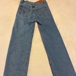 Ribcage Straight Ankle Women's Jeans - Medium Wash - 25 Like New